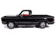AMM13551979 Dodge Adventurer Sweptline Pickup Truck Black with Red Interior American Muscle Series 1/18 Diecast Model Car Auto World AMM1355