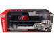 AMM13551979 Dodge Adventurer Sweptline Pickup Truck Black with Red Interior American Muscle Series 1/18 Diecast Model Car Auto World AMM1355