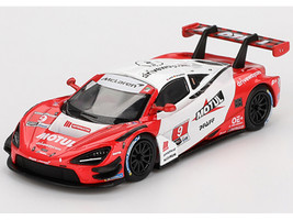 McLaren 720S GT3 EVO #9 Oliver Jarvis Marvin Kirchhofer Pfaff Motorsports IMSA Motul Course de Monterey Laguna Seca 2024 Limited Edition 1/64 Diecast Model Car Mini GT MGT00993