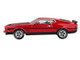 1971 Ford Mustang Mach 1 Race Red with Black Hood and Stripes Limited Edition 1/64 Diecast Model Car Mini GT MGT01122
