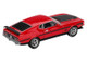 1971 Ford Mustang Mach 1 Race Red with Black Hood and Stripes Limited Edition 1/64 Diecast Model Car Mini GT MGT01122