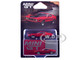 1971 Ford Mustang Mach 1 Race Red with Black Hood and Stripes Limited Edition 1/64 Diecast Model Car Mini GT MGT01122