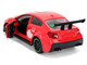 2016 Subaru WRX STI Red with Knuckles Graphics Sonic the Hedgehog 1991 Video Game Hollywood Rides Series 1/32 Diecast Model Car Jada 37024