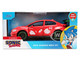 2016 Subaru WRX STI Red with Knuckles Graphics Sonic the Hedgehog 1991 Video Game Hollywood Rides Series 1/32 Diecast Model Car Jada 37024