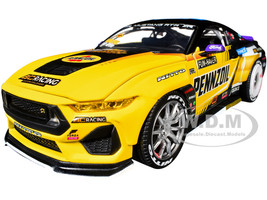 Ford Mustang RTR #88 Chelsea Denofa Pennzoil Formula Drift PRO Championship 2025 with Lights RTR Vehicles Series 1/24 Diecast Model Car Jada 37326