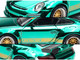 997 RWB Spectraflame Teal with Gold Stripes Tokyo Auto Salon Hong Kong 2025 1/64 Diecast Model Car Pop Race PR640224