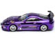 Toyota Supra Top Secret GT300 RHD Right Hand Drive Purple Chrome Tokyo Auto Salon Hong Kong 2025 1/64 Diecast Model Car Pop Race PR640458