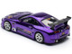 Toyota Supra Top Secret GT300 RHD Right Hand Drive Purple Chrome Tokyo Auto Salon Hong Kong 2025 1/64 Diecast Model Car Pop Race PR640458
