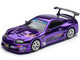 Toyota Supra Top Secret GT300 RHD Right Hand Drive Purple Chrome Tokyo Auto Salon Hong Kong 2025 1/64 Diecast Model Car Pop Race PR640458