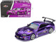 Toyota Supra Top Secret GT300 RHD Right Hand Drive Purple Chrome Tokyo Auto Salon Hong Kong 2025 1/64 Diecast Model Car Pop Race PR640458