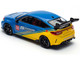 Honda Civic Type R FL5 Spoon Sports Blue and Yellow Tokyo Auto Salon Hong Kong 2025 1/64 Diecast Model Car Pop Race PR640469