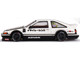 Toyota AE86 Sprinter Trueno Kaido Street V1 RHD Right Hand Drive) White and Black Designed by Jun Imai Kaido House Special 1/64 Diecast Model Car Mini GT KHMG180