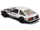 Toyota AE86 Sprinter Trueno Kaido Street V1 RHD Right Hand Drive) White and Black Designed by Jun Imai Kaido House Special 1/64 Diecast Model Car Mini GT KHMG180