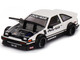 Toyota AE86 Sprinter Trueno Kaido Street V1 RHD Right Hand Drive) White and Black Designed by Jun Imai Kaido House Special 1/64 Diecast Model Car Mini GT KHMG180