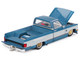 Chevrolet Silverado Dually Pickup Truck Vintage Spec V1 Light Blue Metallic with White Sides and Interior Designed by Jun Imai Kaido House Special 1/64 Diecast Model Car Mini GT KHMG192