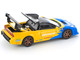Honda NSX R GT RHD Right Hand Drive Spoon Sports Blue and Yellow with Black Top 1/64 Diecast Model Car Pop Race PR640310