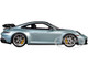 2022 Porsche 911 992 GT3 Azzuro Thetys Metallic with Black Top with Acrylic Display Case 1/18 Model Car Schuco 18U00111