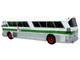 1964 MCI MC 5A Coach Bus Golden Gate Transit White with Green Stripes Vintage Bus & Motorcoach Collection Limited Edition to 504 pieces Worldwide 1/87 (HO) Diecast Model Iconic Replicas 87-0626