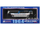 1964 MCI MC 5A Coach Bus Continental Air Transport Silver with Blue Stripes Vintage Bus & Motorcoach Collection Limited Edition to 504 pieces Worldwide 1/87 (HO) Diecast Model Iconic Replicas 87-0627