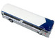 1964 MCI MC 5A Coach Bus Greyhound Canada White with Blue Stripes Vintage Bus & Motorcoach Collection Limited Edition to 504 pieces Worldwide 1/87 (HO) Diecast Model Iconic Replicas 87-0629