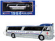1964 MCI MC 5A Coach Bus Greyhound Canada White with Blue Stripes Vintage Bus & Motorcoach Collection Limited Edition to 504 pieces Worldwide 1/87 (HO) Diecast Model Iconic Replicas 87-0629