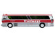 1964 MCI MC 5A Coach Bus Trailways Chicago White with Red Stripes Vintage Bus & Motorcoach Collection Limited Edition to 504 pieces Worldwide 1/87 (HO) Diecast Model Iconic Replicas 87-0630