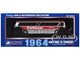 1964 MCI MC 5A Coach Bus Trailways Chicago White with Red Stripes Vintage Bus & Motorcoach Collection Limited Edition to 504 pieces Worldwide 1/87 (HO) Diecast Model Iconic Replicas 87-0630