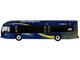 Nova Bus LFSH HEV Hybrid Transit Bus MTA New York City Blue with Yellow Graphics Limited Edition to 504 pieces Worldwide 1/87 (HO) Diecast Model Iconic Replicas 87-0635