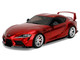 Toyota GR Supra Red Metallic Pink Slips Series 1/18 Diecast Model Car Jada 36468