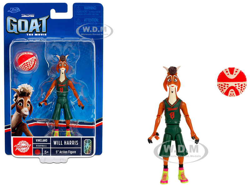 Will Harris 5 Moveable Figure with Basketball Uniform Version Goat 2026 Movie Model Jada 36857