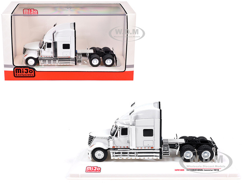 2010 International Lonestar Truck Tractor White 1/64 Diecast Model IXO Models IAPR1009