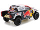 Toyota GR SKR HILUX T1+ Pickup Truck #200 Nasser Al Attiyah Mathieu Baumel Toyota Gazoo Racing Winner Dakar Rally 2023 with Acrylic Display Case 1/18 Model Car Spark 18S317