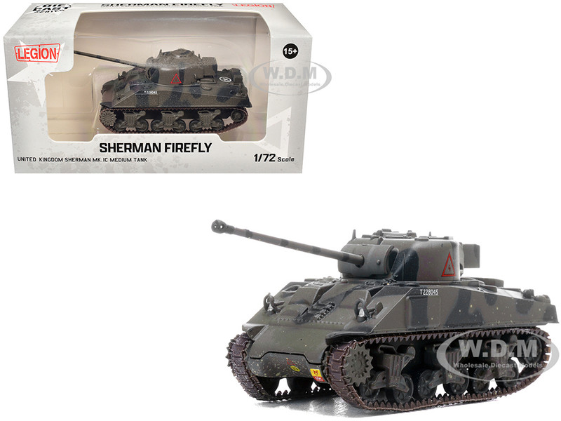 Sherman Firefly Mk VC Medium Tank A Squadron 4th 7th Royal Dragoon Guards 8th Armoured Brigade Normandy 1944 British Army 1/72 Diecast Model Legion LEG-12010LI