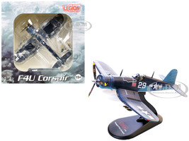 Vought F4U 1A Corsair Fighter Aircraft Ace Ira Kepford VF 17 Jolly Rogers Bougainville Solomon Islands 1944 United States Navy 1/72 Diecast Model Airplane Legion LEG-14619LH