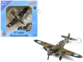 Curtiss P 40B C Warhawk Fighter Aircraft White 7 1st Squadron Flying Tigers Chinese Air Force 1942 1st American Volunteer Group 1/72 Diecast Model Airplane Legion LEG-14623LA