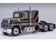 1978 Ford LTL 9000 Truck Tractor Gray Metallic with Red and Black Stripes 1/43 Diecast Model IXO Models TR22222