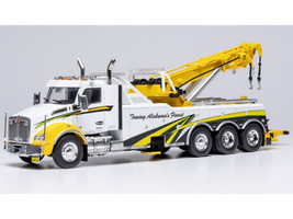 2018 Kenworth T880 Wrecker Tow Truck Towing Alabama s Finest White with Graphics 1/43 Diecast Model IXO Models TTR03722