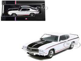 1970 Buick GSX Apollo White with Black and Red Stripes 1/43 Diecast Model IXO Models U43RDC010