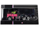 1976 Kenworth K100 Aerodyne Truck Tractor Black and Pink with Graphics 1/64 Diecast Model IXO Models U64TR006