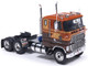 1976 Ford CL 9000 Truck Tractor Brown Two Tone with Graphics 1/64 Diecast Model IXO Models U64TR009