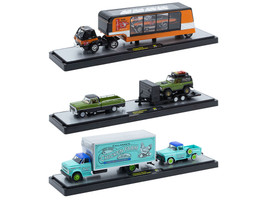 Auto Haulers Set of 3 Trucks Release 91 Limited Edition to 8000 pieces Worldwide 1/64 Diecast Models M2 Machines 36000-91