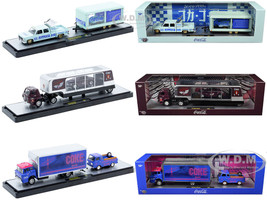 Auto Haulers Coca Cola Set of 3 pieces Release 42 Limited Edition to 8200 pieces Worldwide 1/64 Diecast Models M2 Machines 56000-TW42