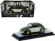 1952 Volkswagen Beetle Deluxe Model Dark Green with Beige Sides Limited Edition to 5250 pieces Worldwide 1/24 Diecast Model Car M2 Machines 40300-137A