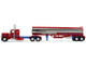 Peterbilt 389 with 36 Flat Top Sleeper and Heil Fuel Tank Trailer Sancken Custom Truck by Amcan Red Big Rigs Series II #3 1/64 Diecast Model DCP/First Gear 69-2148