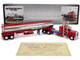 Peterbilt 389 with 36 Flat Top Sleeper and Heil Fuel Tank Trailer Sancken Custom Truck by Amcan Red Big Rigs Series II #3 1/64 Diecast Model DCP/First Gear 69-2148