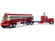 Peterbilt 389 with 36 Flat Top Sleeper and Heil Fuel Tank Trailer Sancken Custom Truck by Amcan Red Big Rigs Series II #3 1/64 Diecast Model DCP/First Gear 69-2148