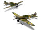 Level 1 Model Kit Hawker Hurricane Mk I Aircraft with 2 Scheme Options 1/72 Plastic Model Kit by Airfix AIRA02067AF