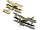 Level 2 Model Kit Royal Aircraft Factory BE2c Aircraft with 2 Scheme Options 1/72 Plastic Model Kit Airfix AIRA02101F