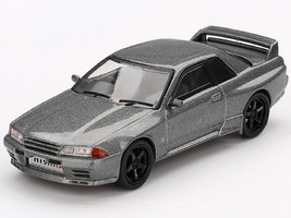Nissan Skyline GT R NISMO BNR32 CRS Version RHD Right Hand Drive Dark Metal Gray Metallic Limited Edition 1/64 Diecast Model Car Mini GT MGT01024