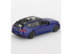 BMW M5 Touring Marina Bay Blue Metallic with Black Top and Sun Roof Limited Edition 1/64 Diecast Model Car Mini GT MGT01080